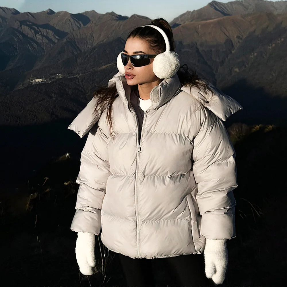 Women's Light Luxury Climb MountainsPike Cotton Jacket Autumn and Winter Women's Trendy Loose Thick Warm Comfortable Casual Coat