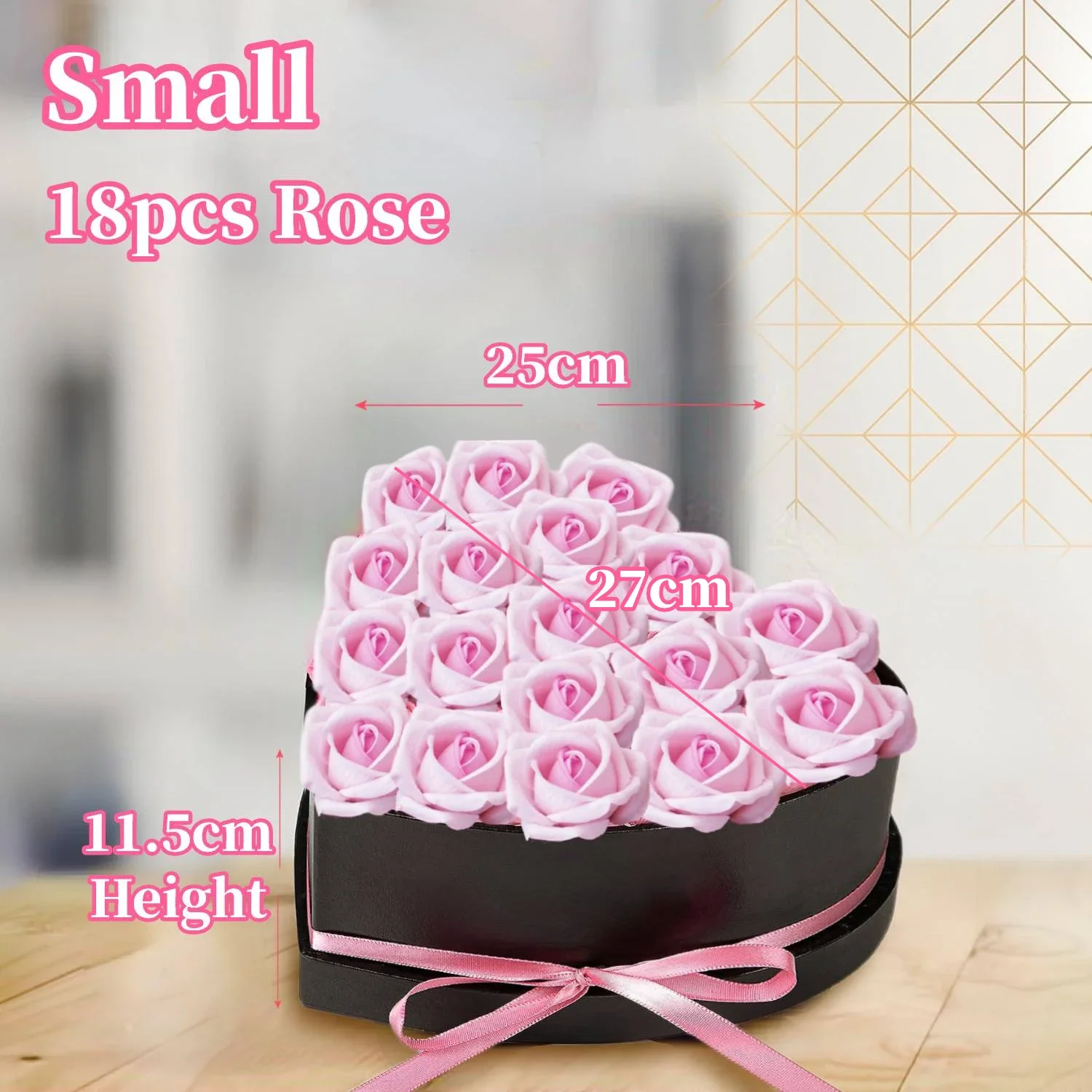 Impouo 50 Rose Eterne In Scatola A Forma Di Cuore – Fiori Conservati Per Sempre, Regalo Per Donna, Moglie, Fidanzata, Festa Della Mamma, Rosse