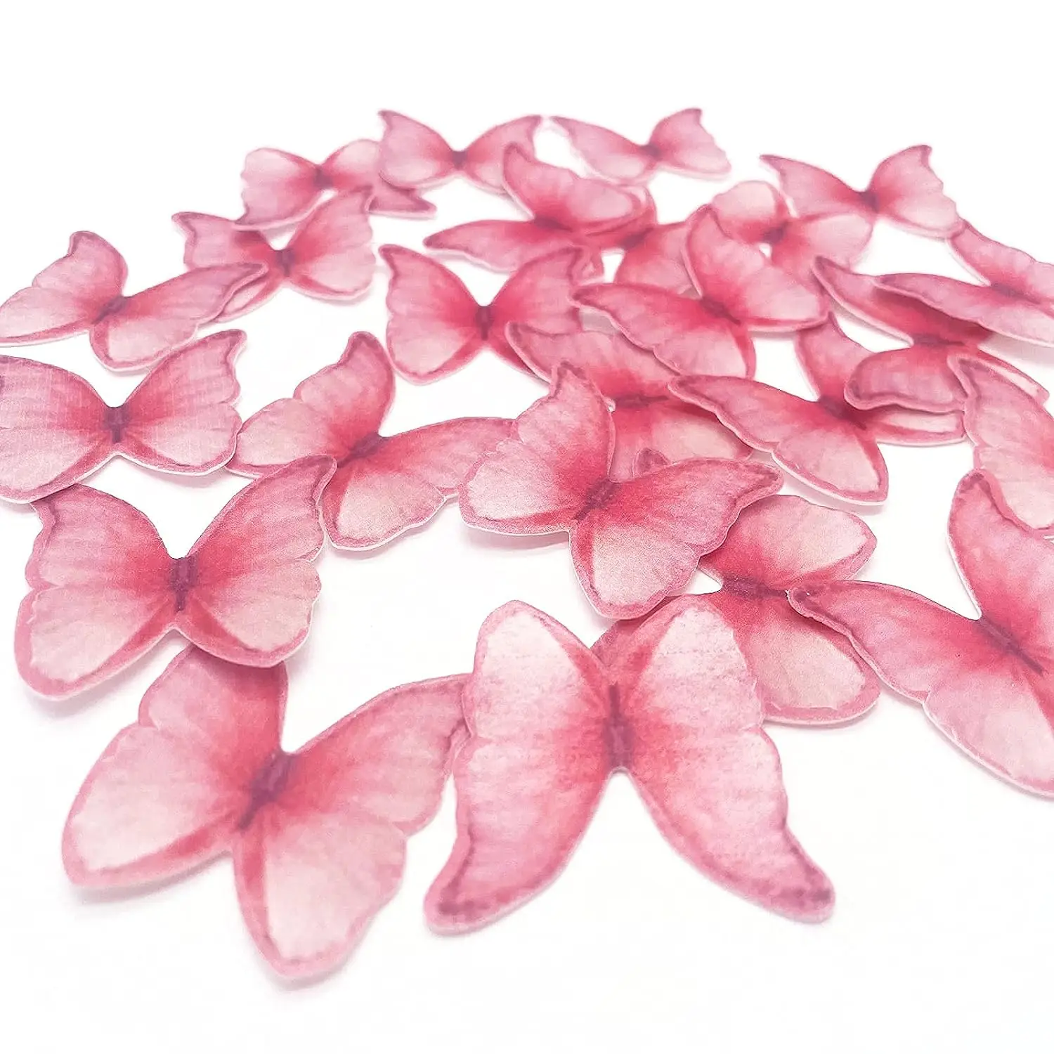 31 Pezzi Farfalla Cupcake Topper, Farfalla Decorazione Torta di Compleanno Decorazioni per Torte con Farfalle Cake Topper Farfalla,Per Decorazione della torta Baby Shower (Rosa