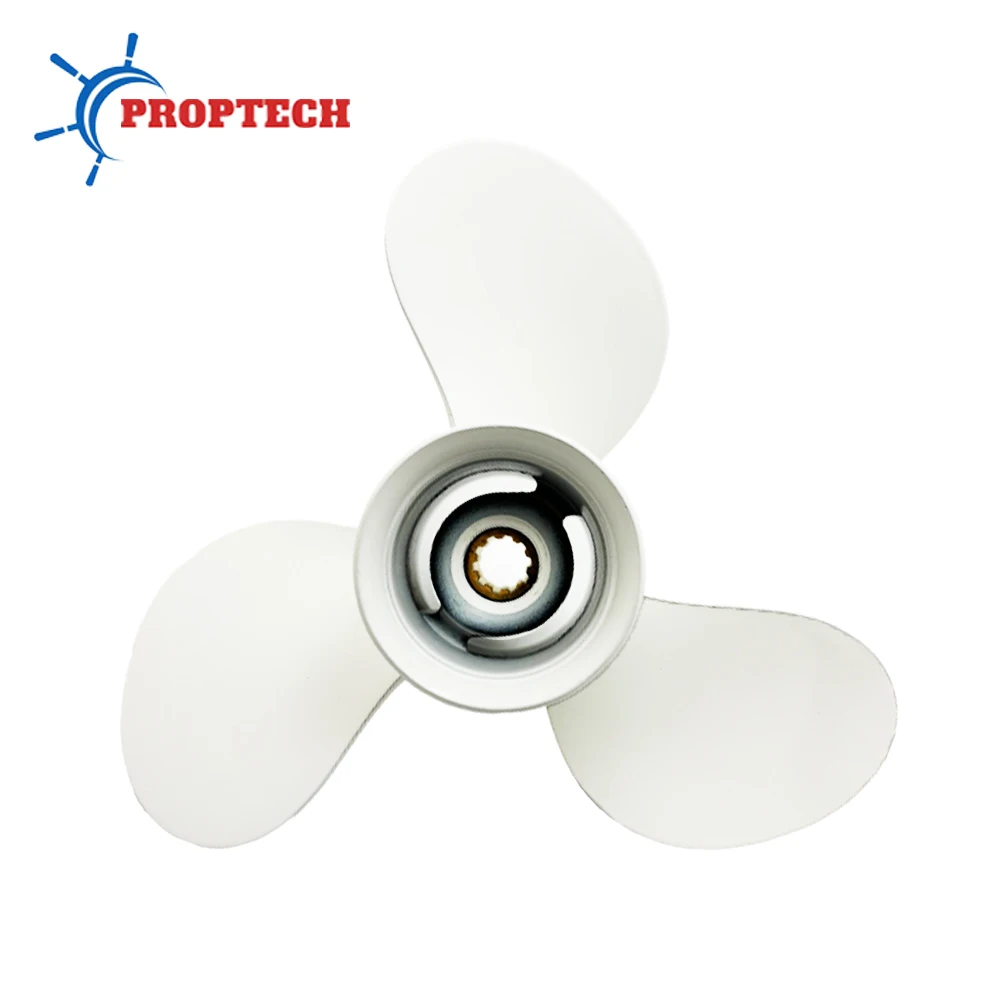 9 7/8*9 Outboard Propeller For YAMAHA 20HP 25HP 30HP Boat Motor 664-45941-01-EL 3 Blade 10 Spline Aluminum Alloy Screw