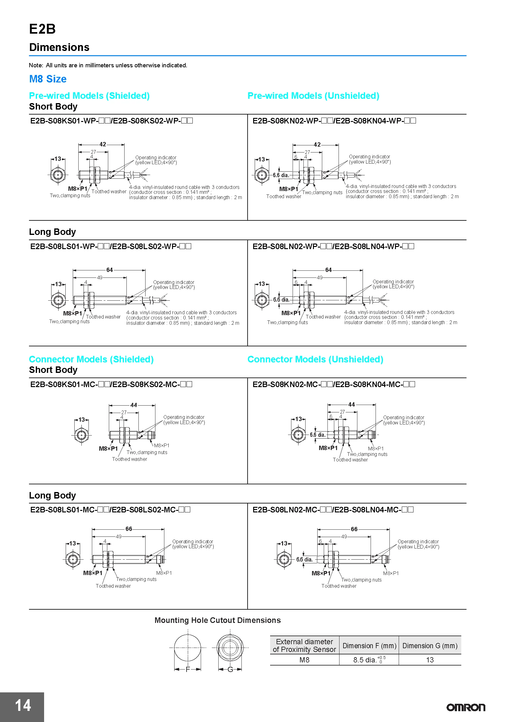 OMRON Näherungsschalter Sensoren Authentisch Original E2B-S08KS01-WP-C1 KN02 LS02 KS02 LN KN04-MC-B1 Neuzustand – Detail 7