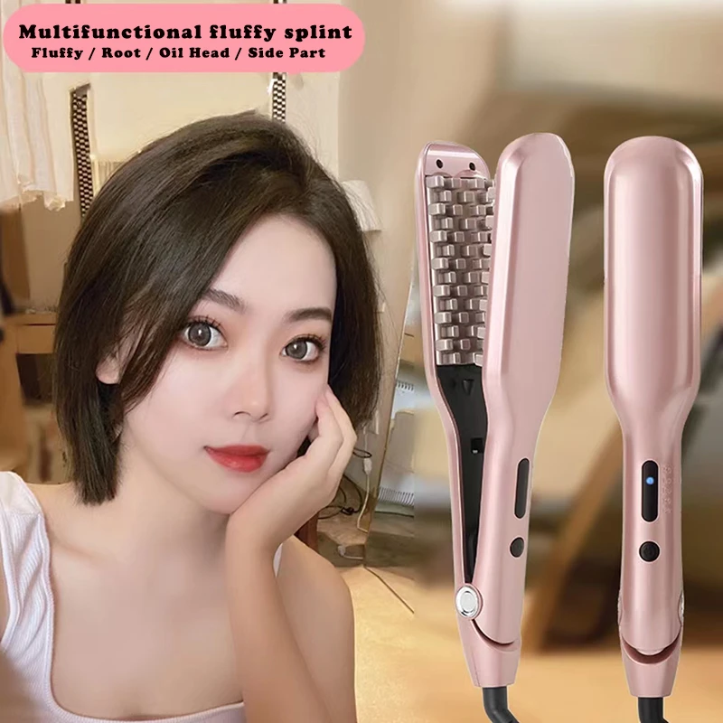 Newest Flat Iron Fluffy Hair Iron Corn Curly Styling Wave Convenient
