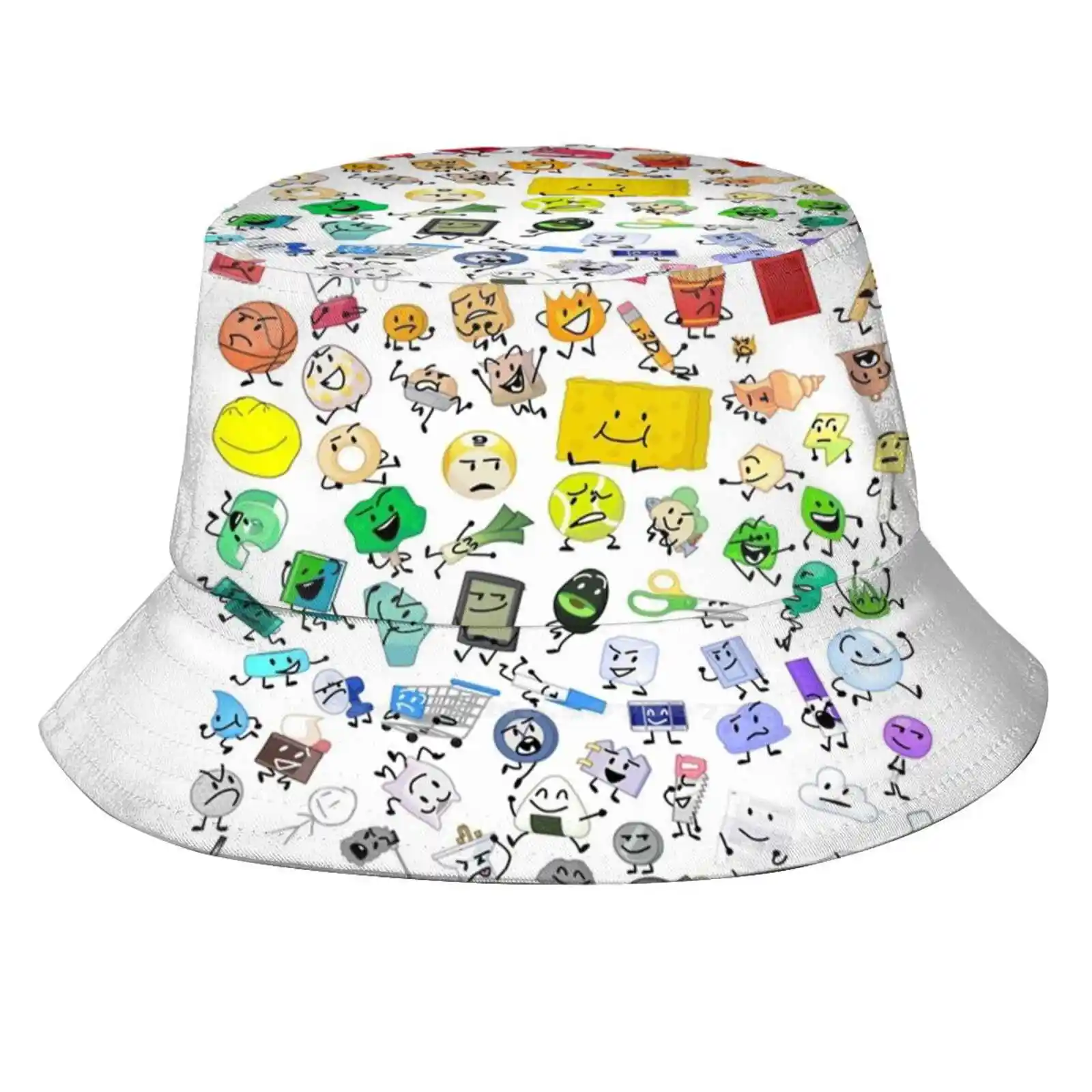 Bfb E Tpot Full Cast Print Pesca Caccia Arrampicata Berretto Cappelli Da Pescatore Tpot Battle For Dream Island Battle For Bfdi Battle