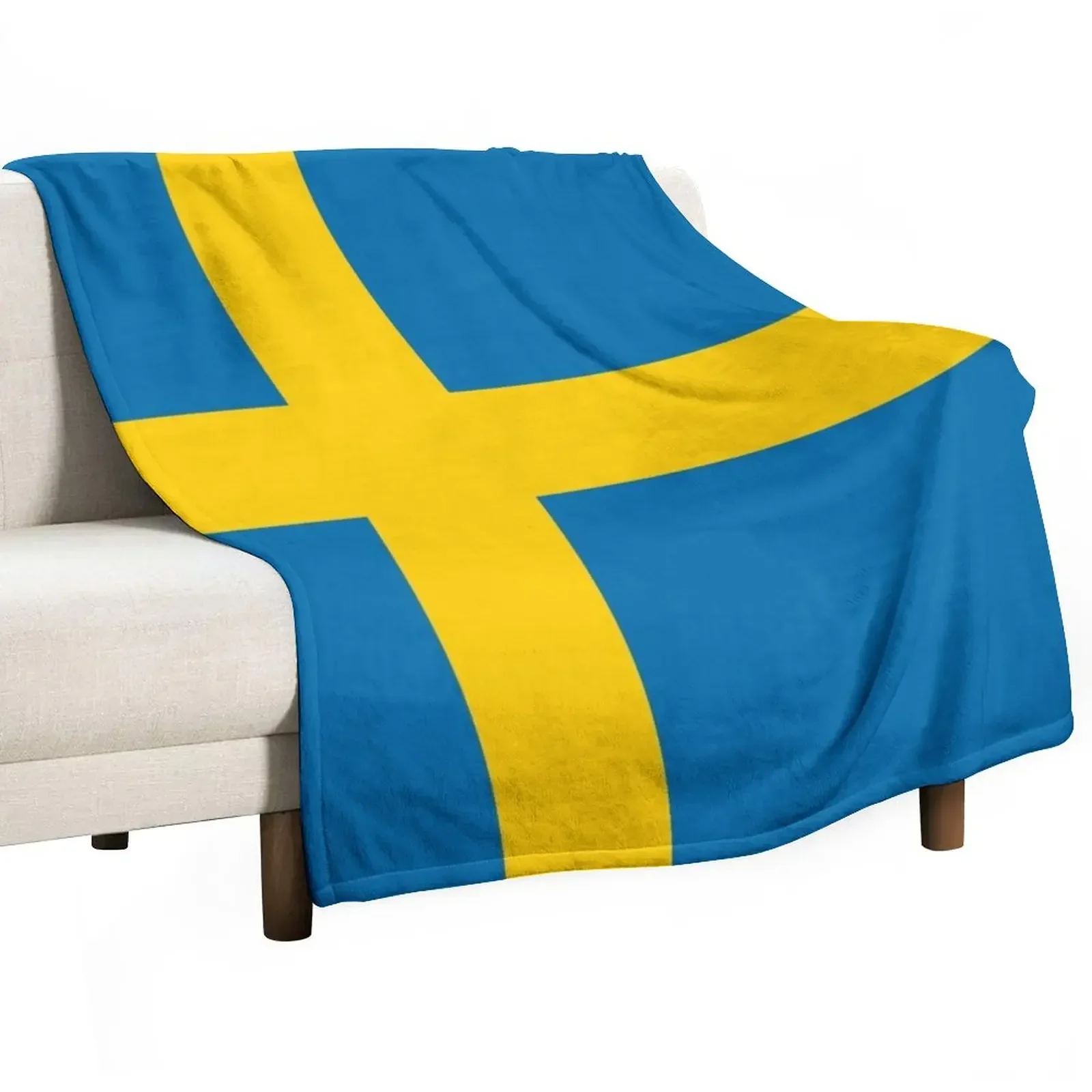 

Swedish Flag Throw Blanket anime Decorative Throw Single Blankets