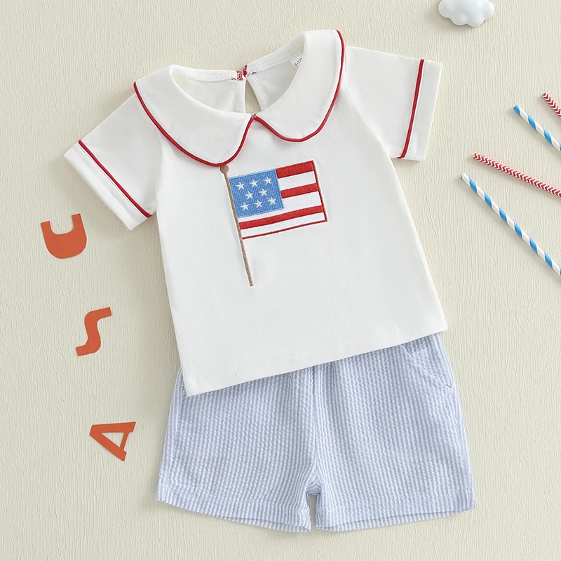 In Stock E11-01-01)Girl's Stationery Embroidery Stripe Dress