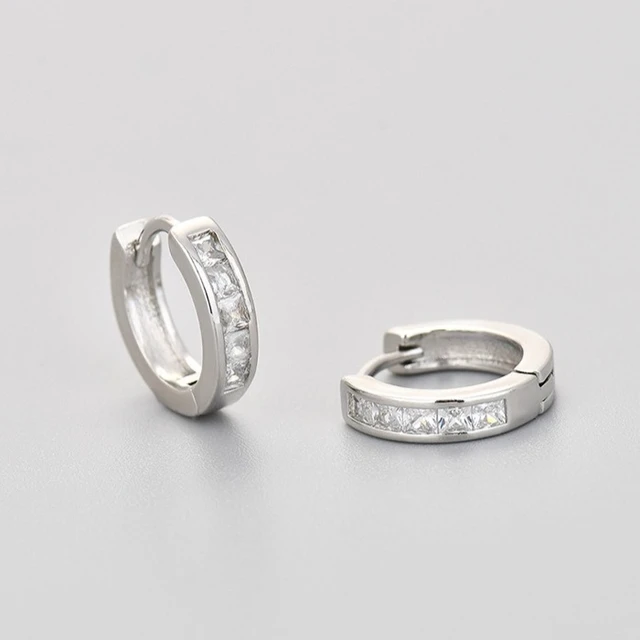 Boucles d'oreilles créoles en argent Sterling S925 et zircone pour femmes, boucles d'oreilles rondes romantiques de luxe, bijoux fins de fête, cadeaux