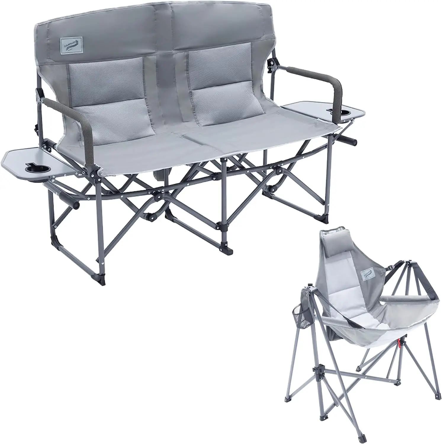 

Двойные кресла-качели Camphor для влюбленных и гамаков, для спорта на открытом воздухе, для хвоста, рыбалки, охоты, лужайки и многого другого