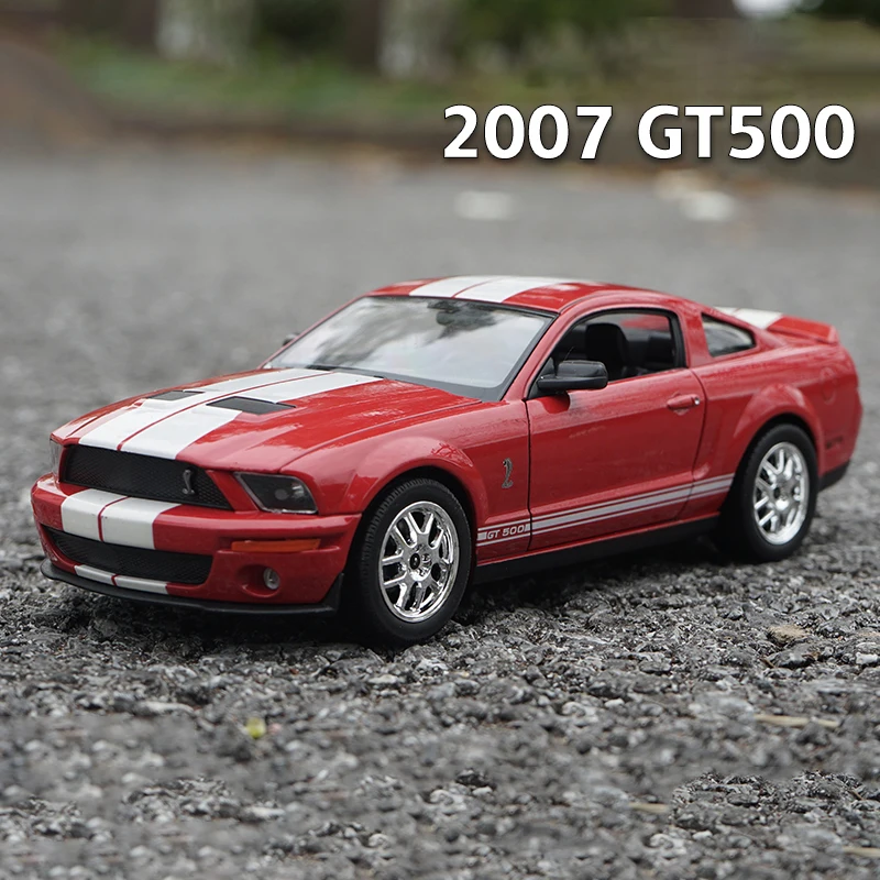 

Модель автомобиля WELLY 1:24 Ford Mustang Shelby GT500 Cobra 2007, литой и игрушечный автомобиль, игрушечные автомобили, детские игрушки, подарки для детей