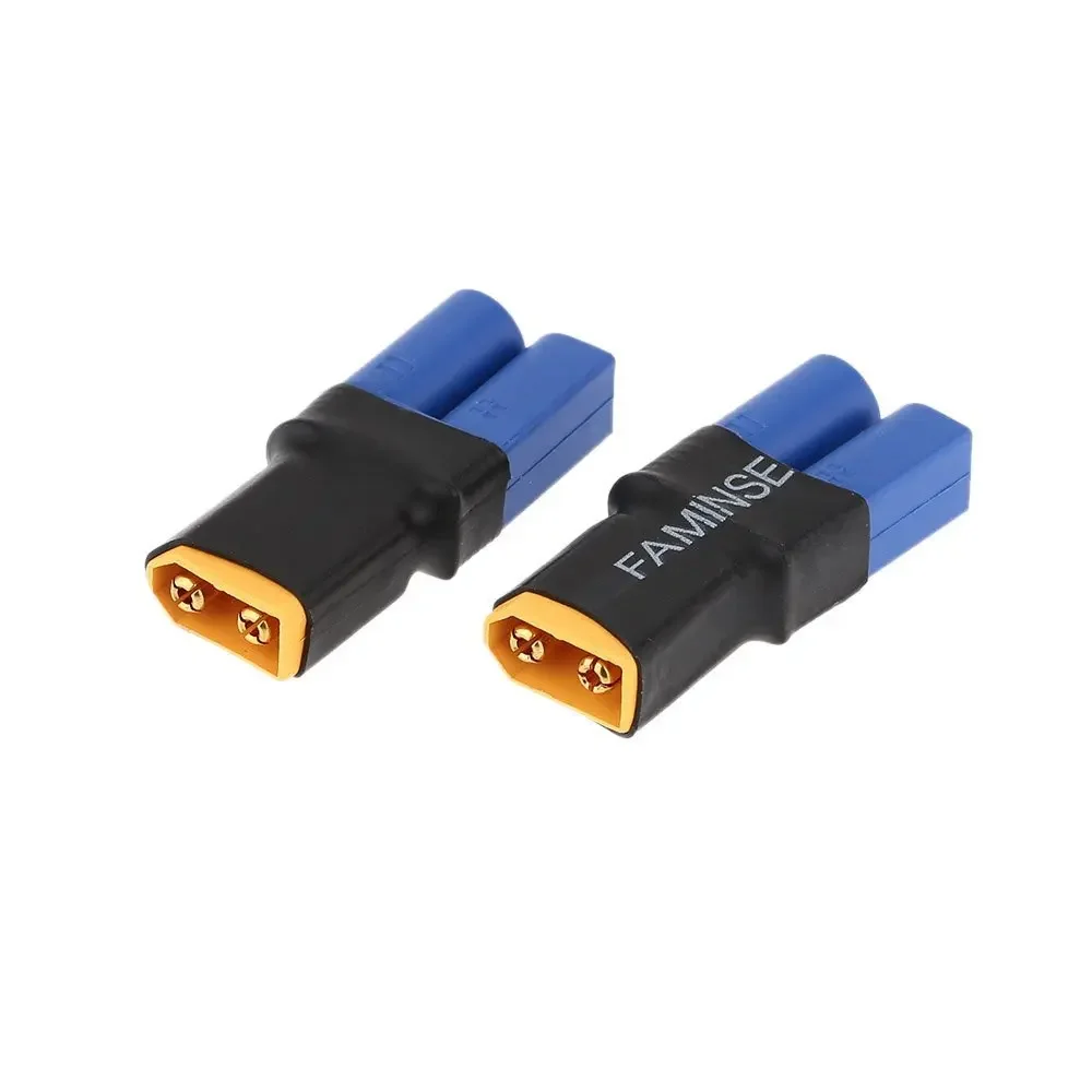 

2pcs * EBOYU Deans Style EC5 Male Plug to XT60 Female Plug Connector Adaption Connector