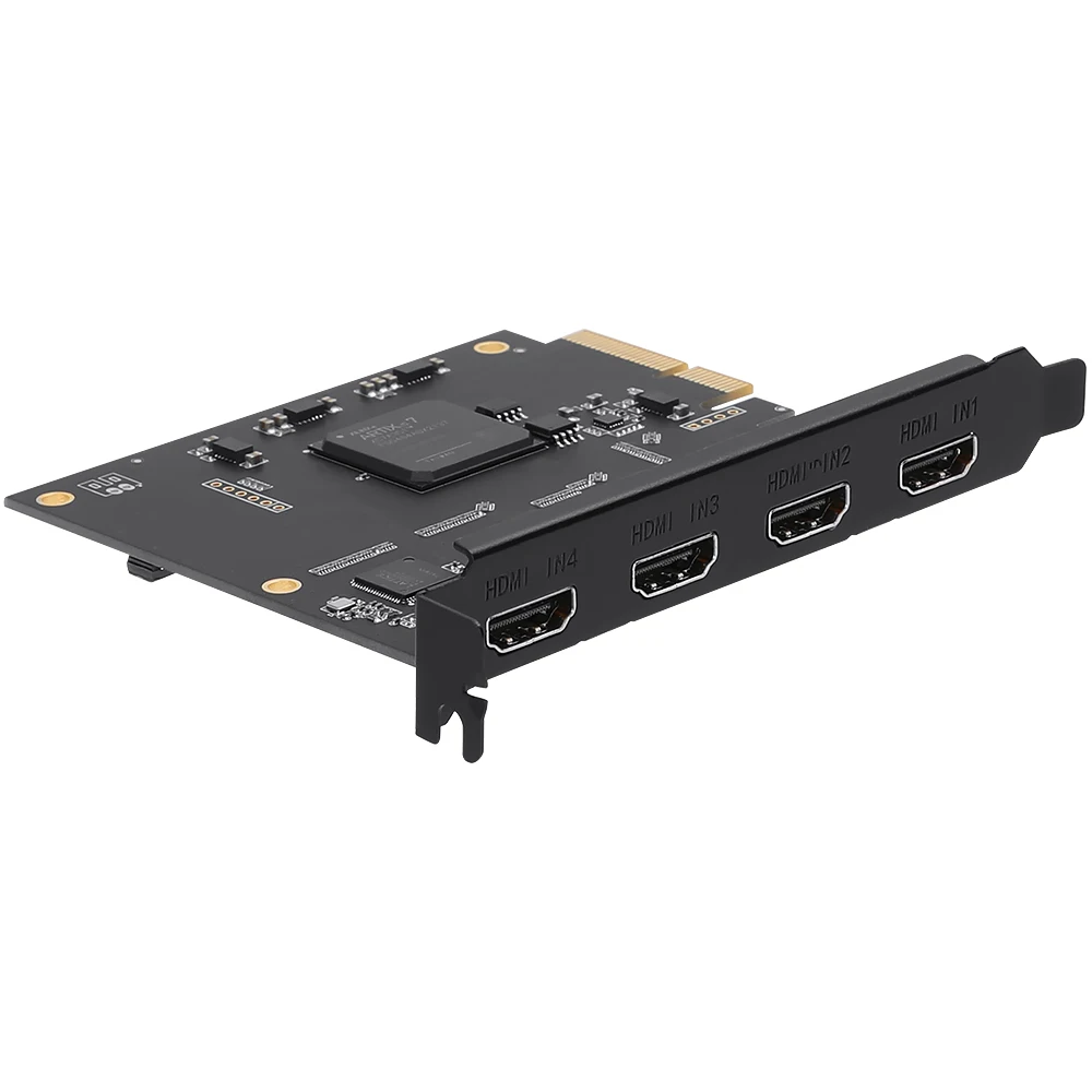 라이브 스트리밍 녹화용 4 채널 1080P HD Hdmi 비디오 캡처 카드 PCIe 게임 그래버