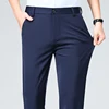 Summer Autumn Thin Trousers Men Formal Dress Suit Pants Work Pants Quality Business Casual Pants Black Wine Red Long Pants 6