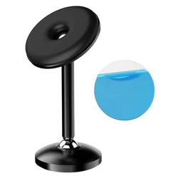 Premium Universal Magnetic Car Phone Holder - Aluminum Alloy Dashboard Mount (Black)