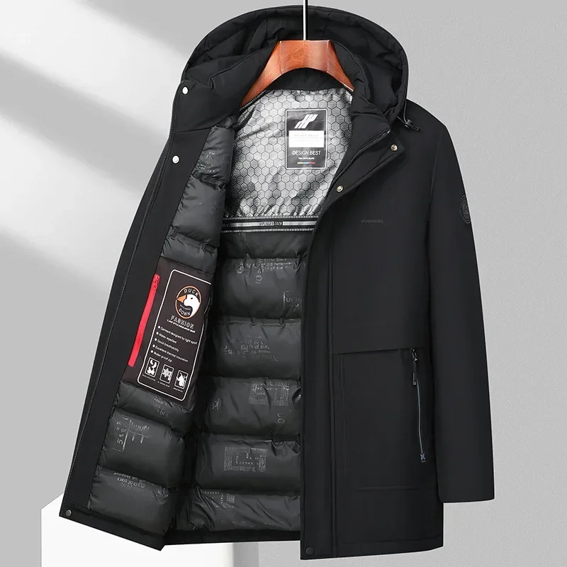 

Зимняя плотная и теплая деловая мужская хлопковая одежда для мужчин среднего и пожилого возраста