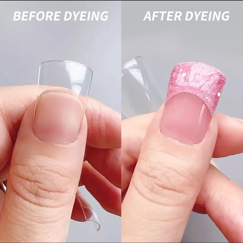 120 Stück, 12 Größen, Entenfüße-Stil, künstliche Nägel, Enten-Nagelspitzen, Gel X Ente, gebogene Nagelspitzen, fächerförmige Nageldesign- und Salonextensies – Detail 9