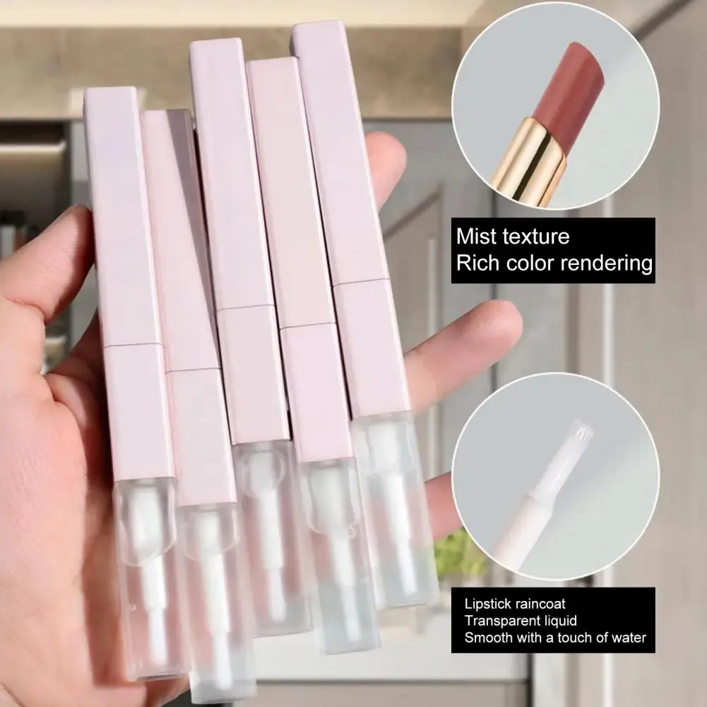 

Double Head Lipstick Waterproof Non-stick Cup Non-Fading Fixed Makeup Gentle Texture Matte Mist Lip Gloss Coat Female Supply