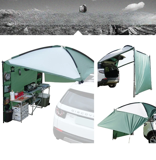 Toldo lateral impermeable para coche, sombrilla para acampar al aire libre,  senderismo, MInibus, SUV, 2x4M/3x2M - AliExpress