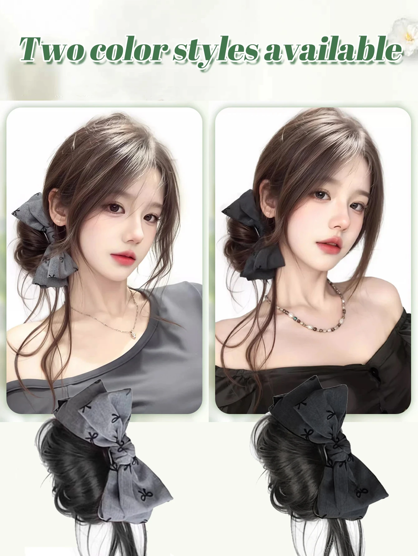 Synthetic Wig For Women Korean Fluffy Bun Hair