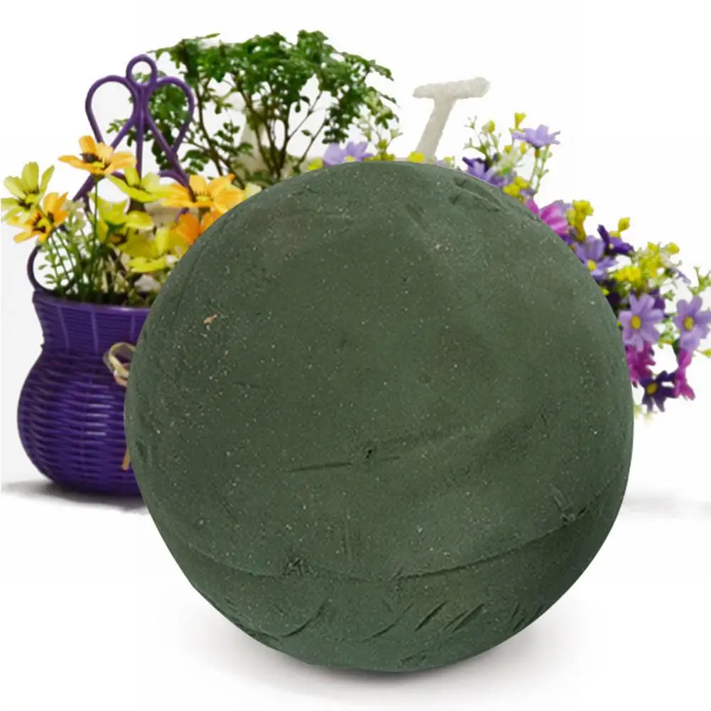 LALAFINA 6pezzi Blocchi di Schiuma Floreale Rotondi Spugna Assorbente per Composizioni Floreali Te per Matrimoni Feste e Decorazioni con Fiori Artificiali e Freschi