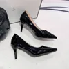 Sexy Black Sole Thin 6cm 8cm 10cm Heel High Heels Classic Style Black Office Work Shoes light Lady Pumps Plus Size 43 6