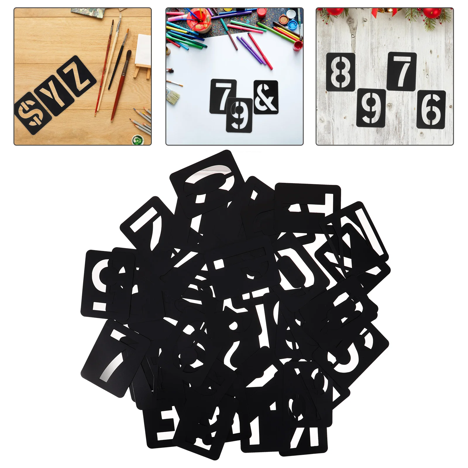

Letter Template Ruler Stencils Letters for Crafts Mold Number Molds Patterns Large Decorative Wall Painting Alphabet