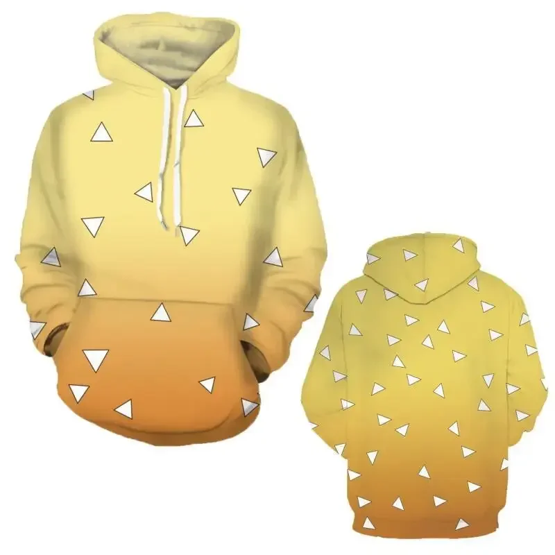 Kochou Shinobu 3D Printed Hoodie Japanese Anime Character Kamado Tanjirou Sweatshirt Men Women Pink Plus Size Pullover