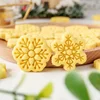Mini Christmas Snowflake Cookie Cutters Plastic Fondant Biscuit Embossing Stamp Molds DIY Baking Supplies Kitchen Accessory Tool 3