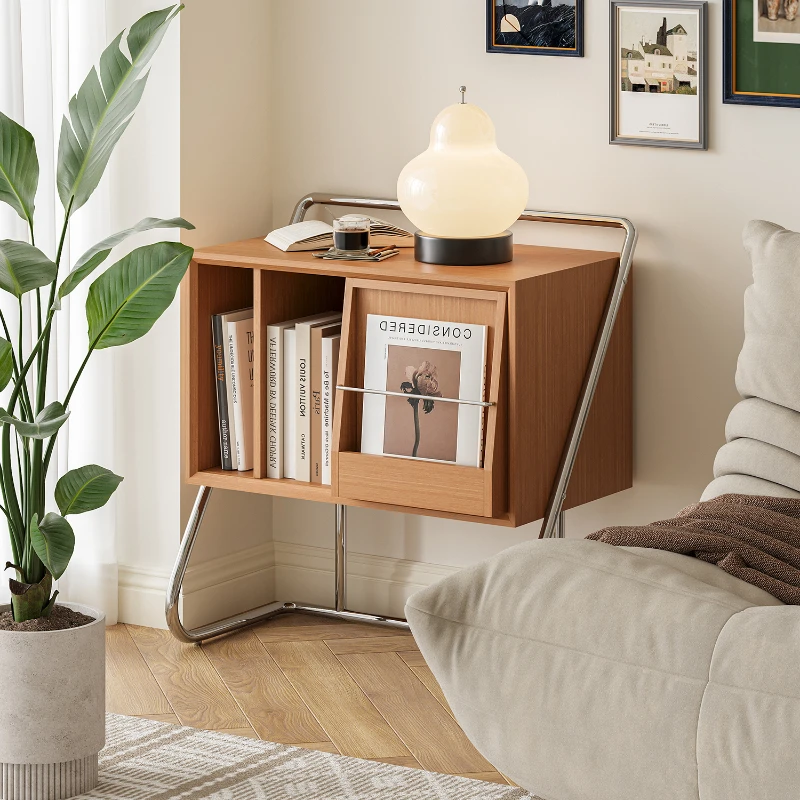 

Solid wood simple bedside table, home living room, magazine cabinet, , sideboard, bedroom