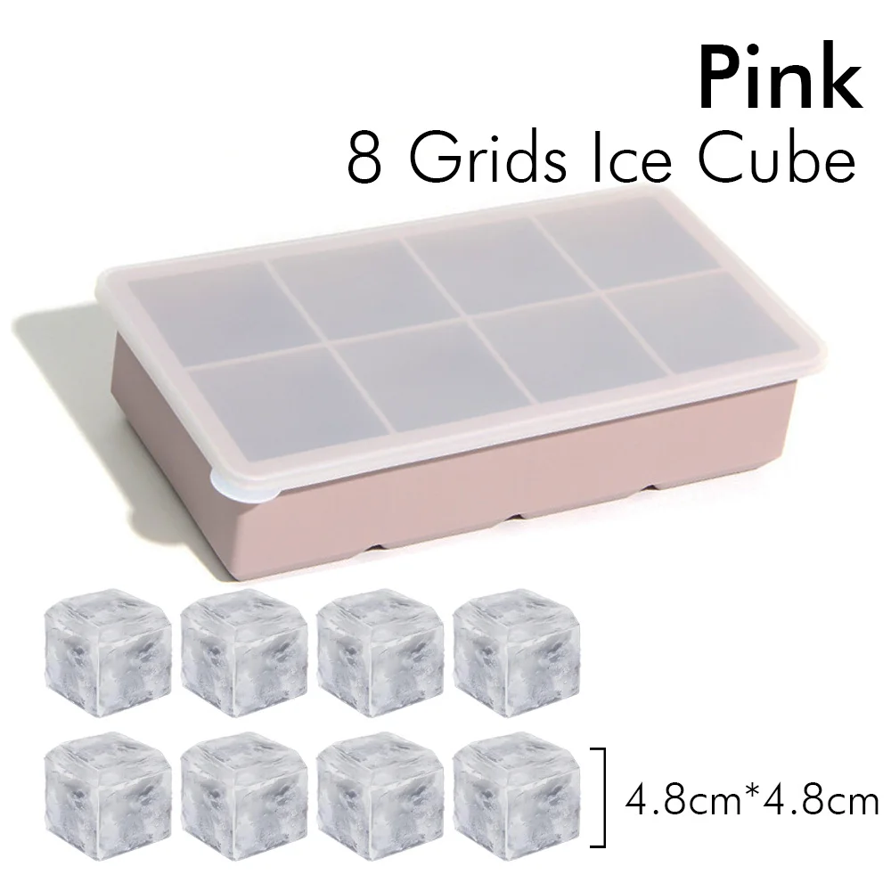 Ice Cube Tray Ice Cube Silicone Molds Ice Cube Maker Square Ice Tray Large Ice C