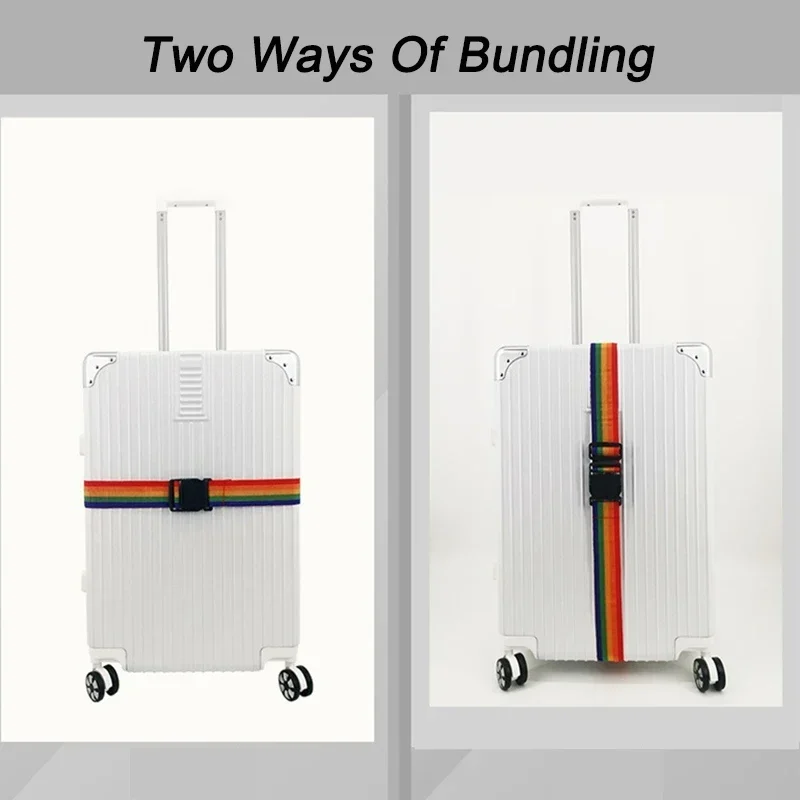 Travel Luggage Strap Adjustable Travel Suitcase Buckle Strap Packing Seat Belts Baggage Secure Anti-theft Luggage Bundling Belt