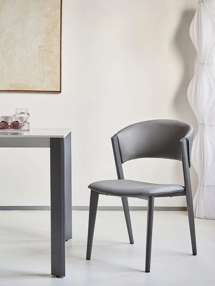 Nordic Modern Light Luxury Simple Style Small Family Armrest Armchair Leisure Chair Coffee Chair Dining Room