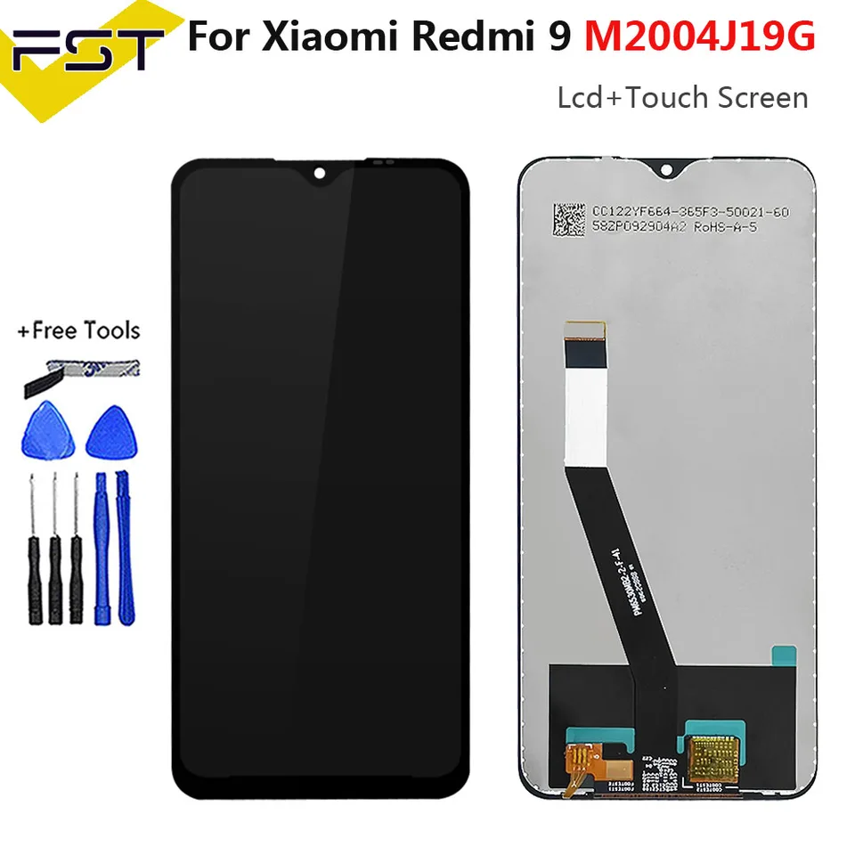 Écran LCD + Vitre Tactile Pour Xiaomi Redmi 9AT - Noir, Sans Châssis - Neuf