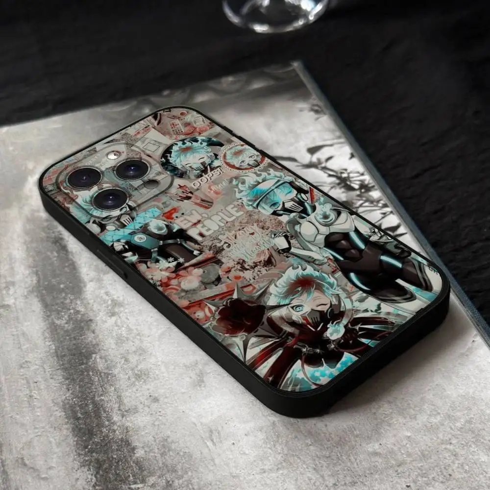 Twisted Wonderland Ace Anime Black Silicone Soft Phone Case