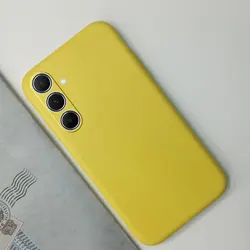 Vibrant Silicone Matte Case - Black, Pink, Purple, Red - A13 4G (Yellow)