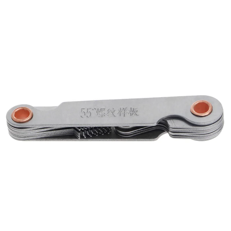 

2 Pcs Stainless Steel Metric Screw 60+55 Degree Thread Measuring Gauge