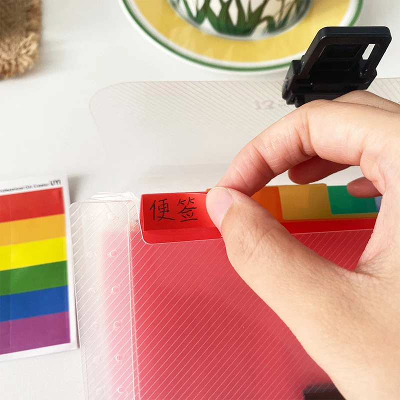 A6 Rainbow File Folder 13 Pockets Extension Wallet Bill Receipt File Sorting Organizer Office Storage Bag Folders Filing Product file folder file bag transparent folder