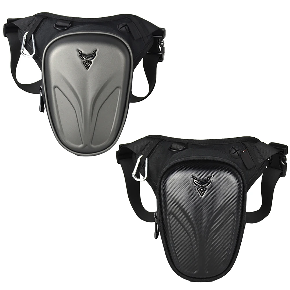 

Motorcycle Drop Leg Bag Convertible Design Utility Hard Shell Waist Pack For Motorbike Riding Hiking Fishing