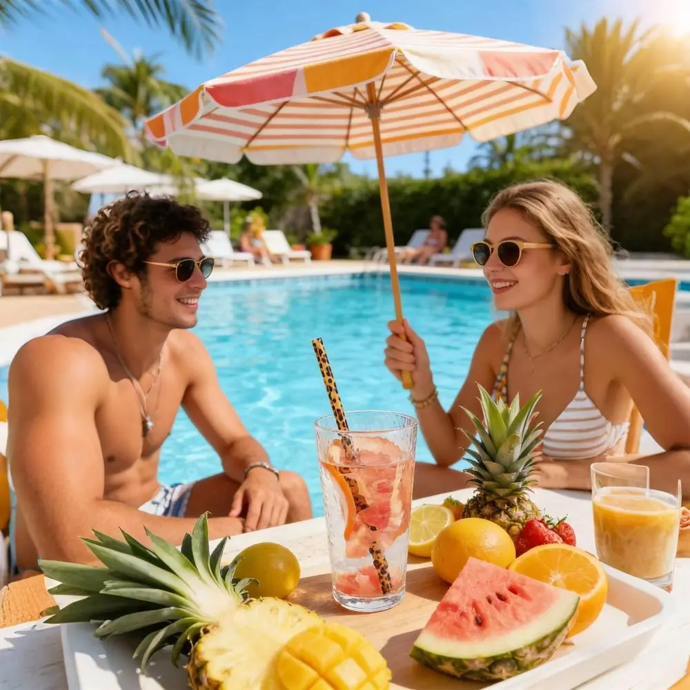 Eco-Friendly Durable Leopard Print Reusable Drinking Straws