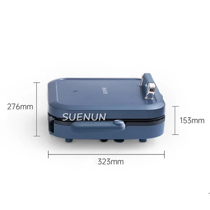 Electric griddle for household deepening and enlarging baking pan with double-sided heating can be disassembled and washed