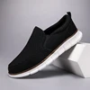 Breathable Mesh Sneakers for Men Ultralight Comfortable Casual Canvas Shoe Slip on and Soft Sole Walking Flats Loafer Size 46 1