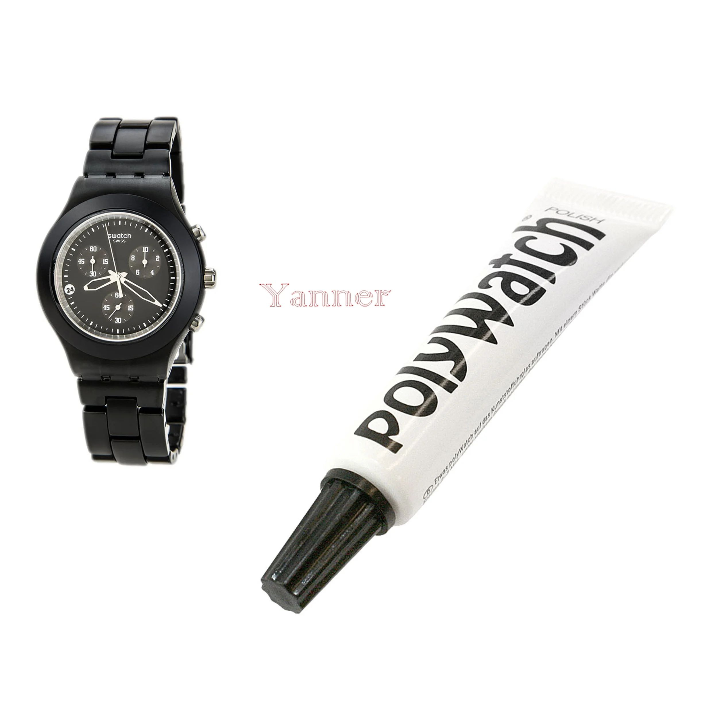2 PCS POLYWATCH SCRATCH REMOVAL Plastic/Acrylic Watch Crystals Glasses Repair Vintage