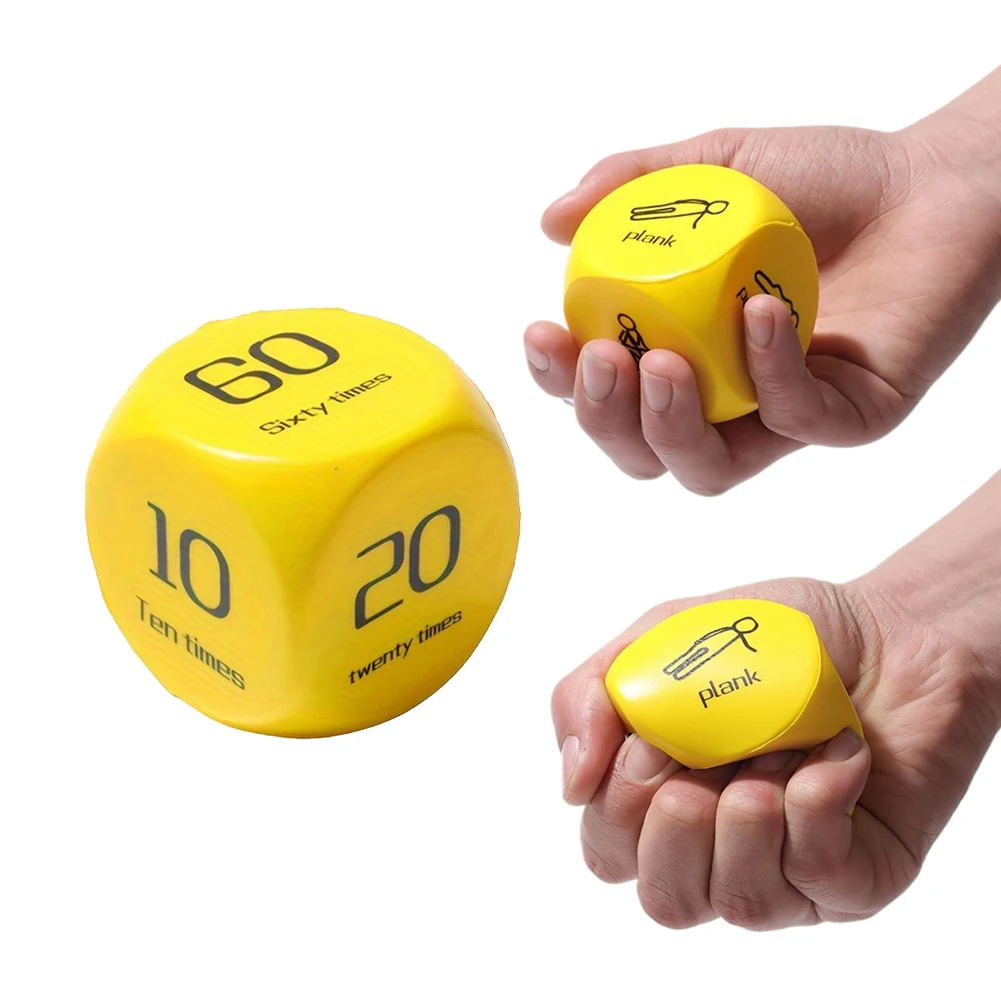 2Pcs Fitness Dice Fun Exercise Dice Plank/Push-up/Sit-up/Jump/Lunge/ Workout Group Fitness Game For Exercise Classes gym accessories