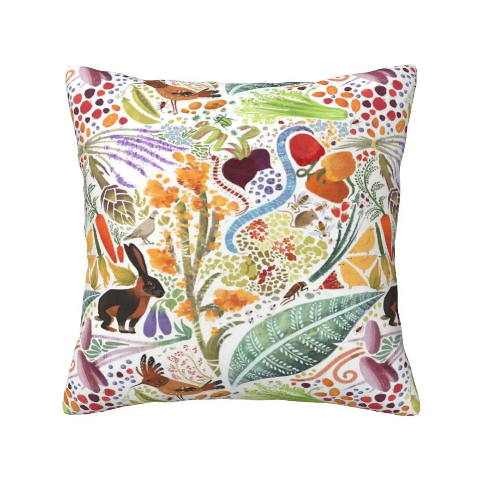 Garden Party Fashion Sofa Throw Pillow Cover Federa Aluta Auricchio Artist Pattern Texture Oil Brush Photoshop Garden
