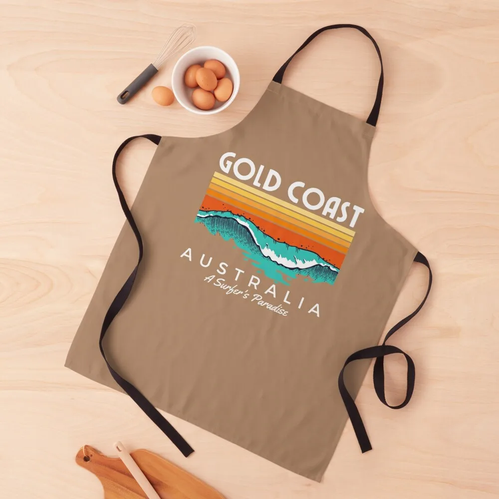 Gold Coast Australia A Surfer's Paradise Apron work ladies Cute Kitchen For Kitchen Goods For Home And Kitchen Apron