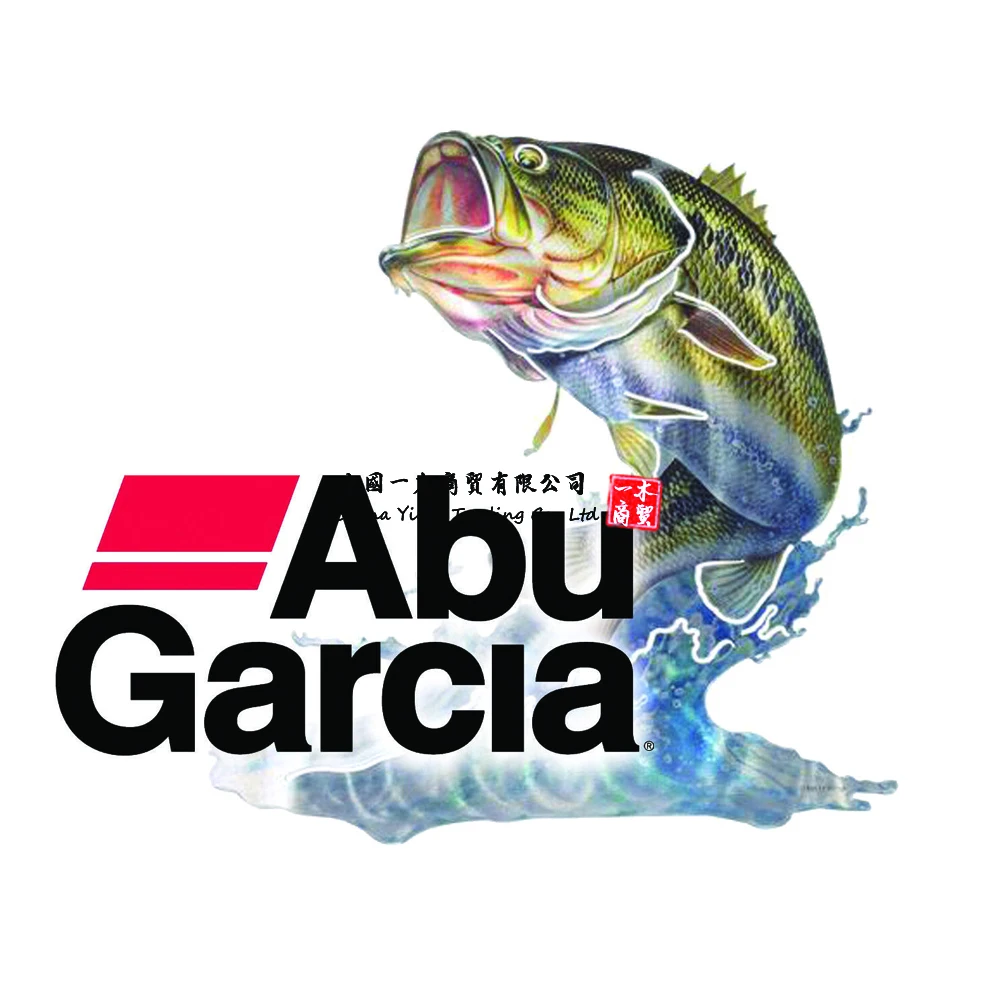 ABU GARCIA STICKER DECAL BASS FISH REEL TACKLE BOX LABEL ROD LINE TOOLBOX USA 