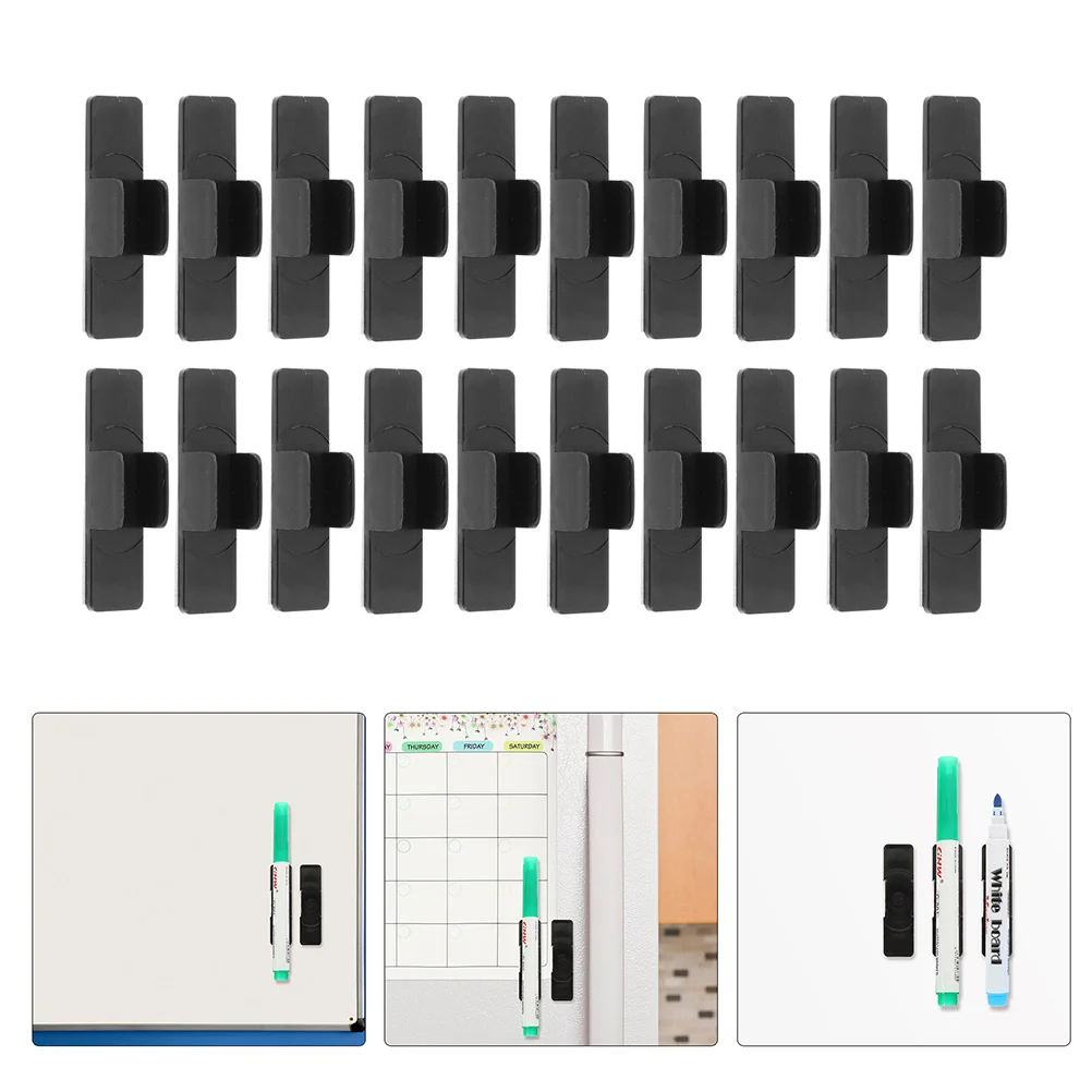 

Office Marker Holder Pen Holders Whiteboard Pen Clips Pen Fixing Clamps Pen Holder For Wall for Office Blackboard School