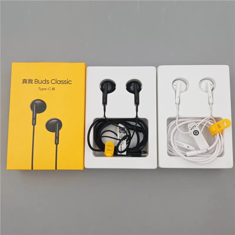 Original Realme Buds Classic USB Type C Earbuds Wired Half In Ear