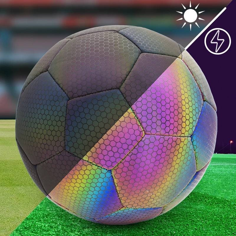 Reflective Soccer Ball Size 5 Night Glow in the Dark Football Luminous for Sports League Match Training soccer ball