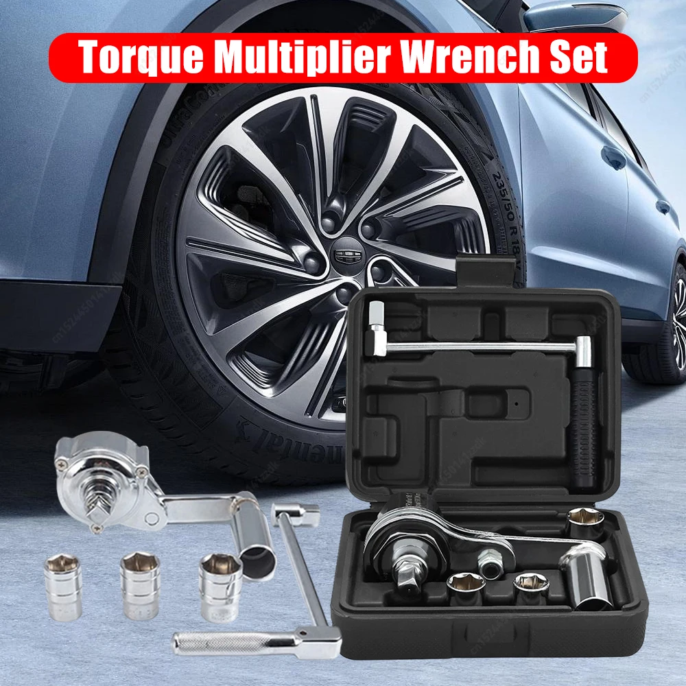 Chrome Vanadium Steel Labor Saving Lug Nut Remover Tool Kit