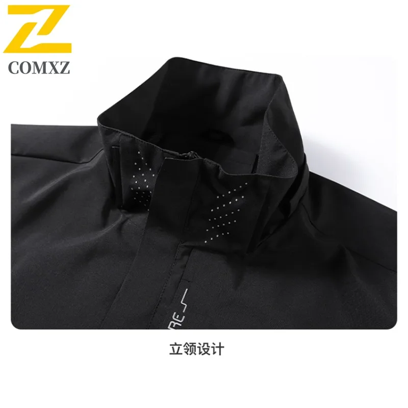 EiAO Jacket Men's Lightweight  Windproof Waterproof Breathable Outdoor Coat for Hiking Camping Fishing All-Season Travel Wear