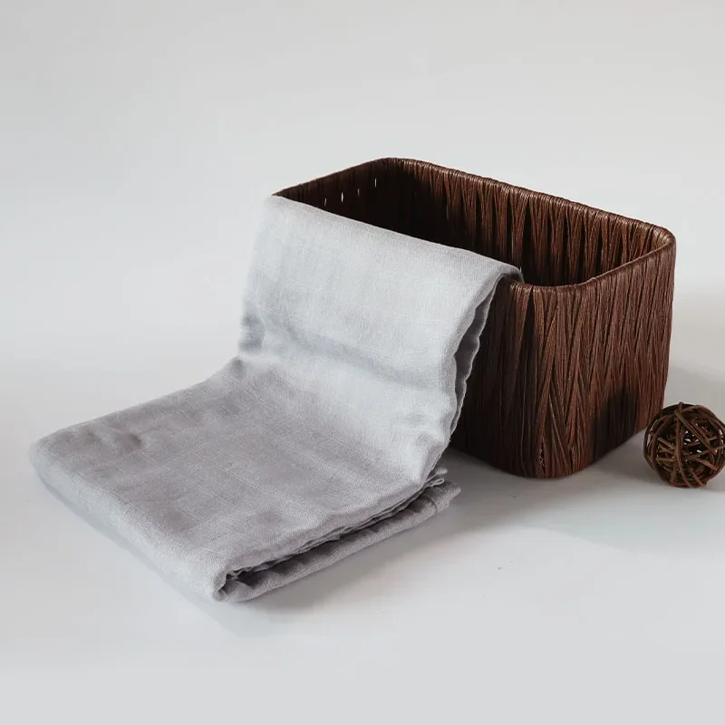 Bamboo Cotton Solid Color Baby Bath Towel Newborn Blanket Baby Double-layer Gauze Blanket Children's Swaddling